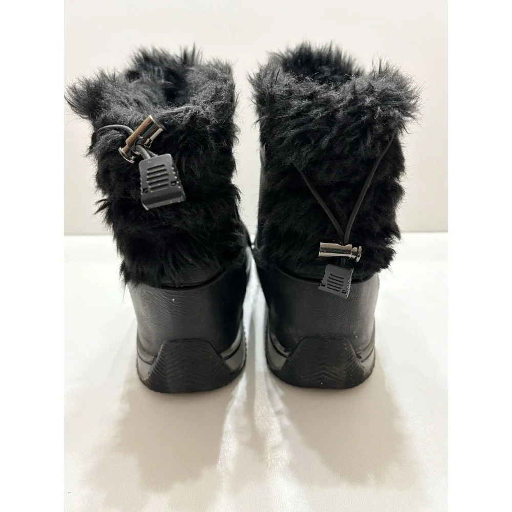 Laneige By Pajar Canadian Winter Snow Boots Women's Size 9.5 Black Lined Warm